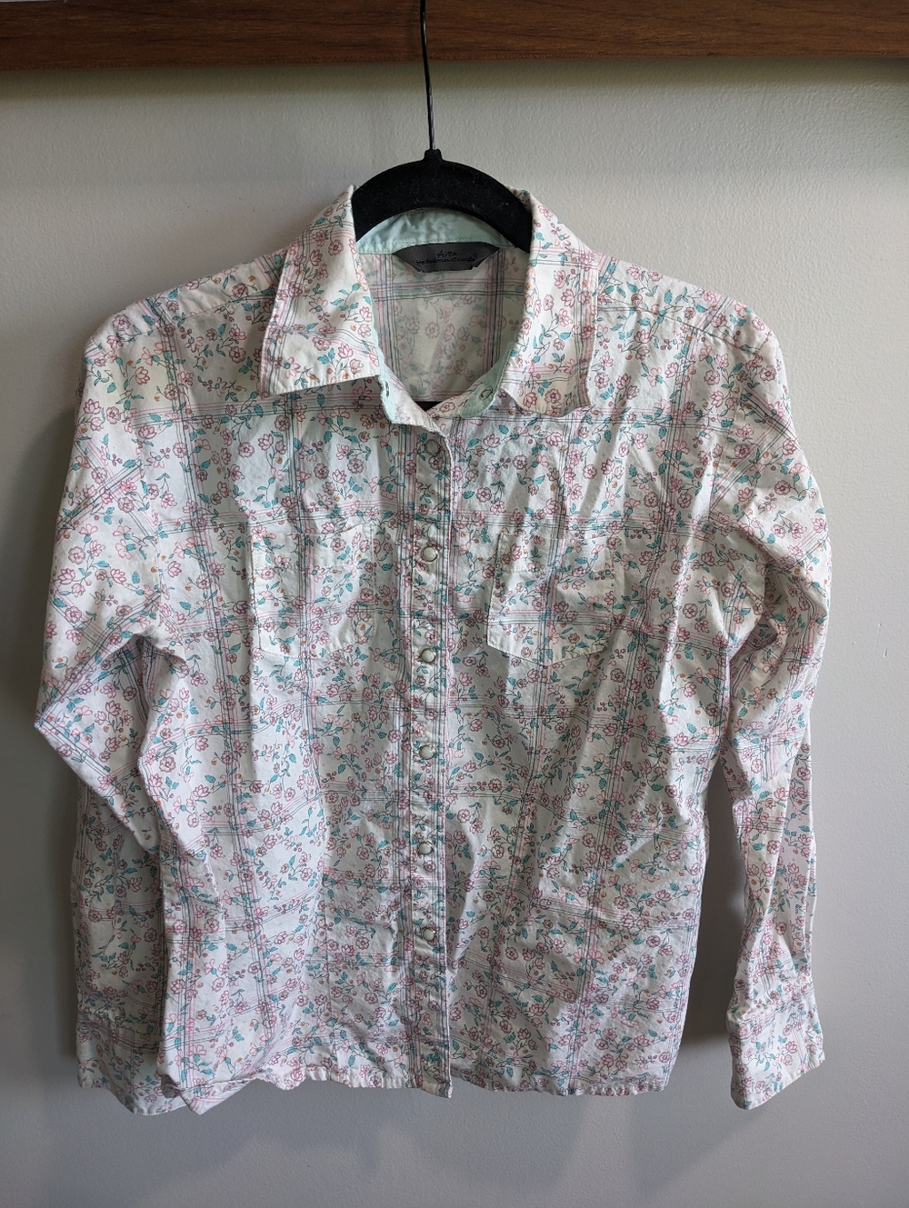 Wrangler Aura Long Sleeve Ditsy Floral Cottagecore 4H Women's Button Up Small